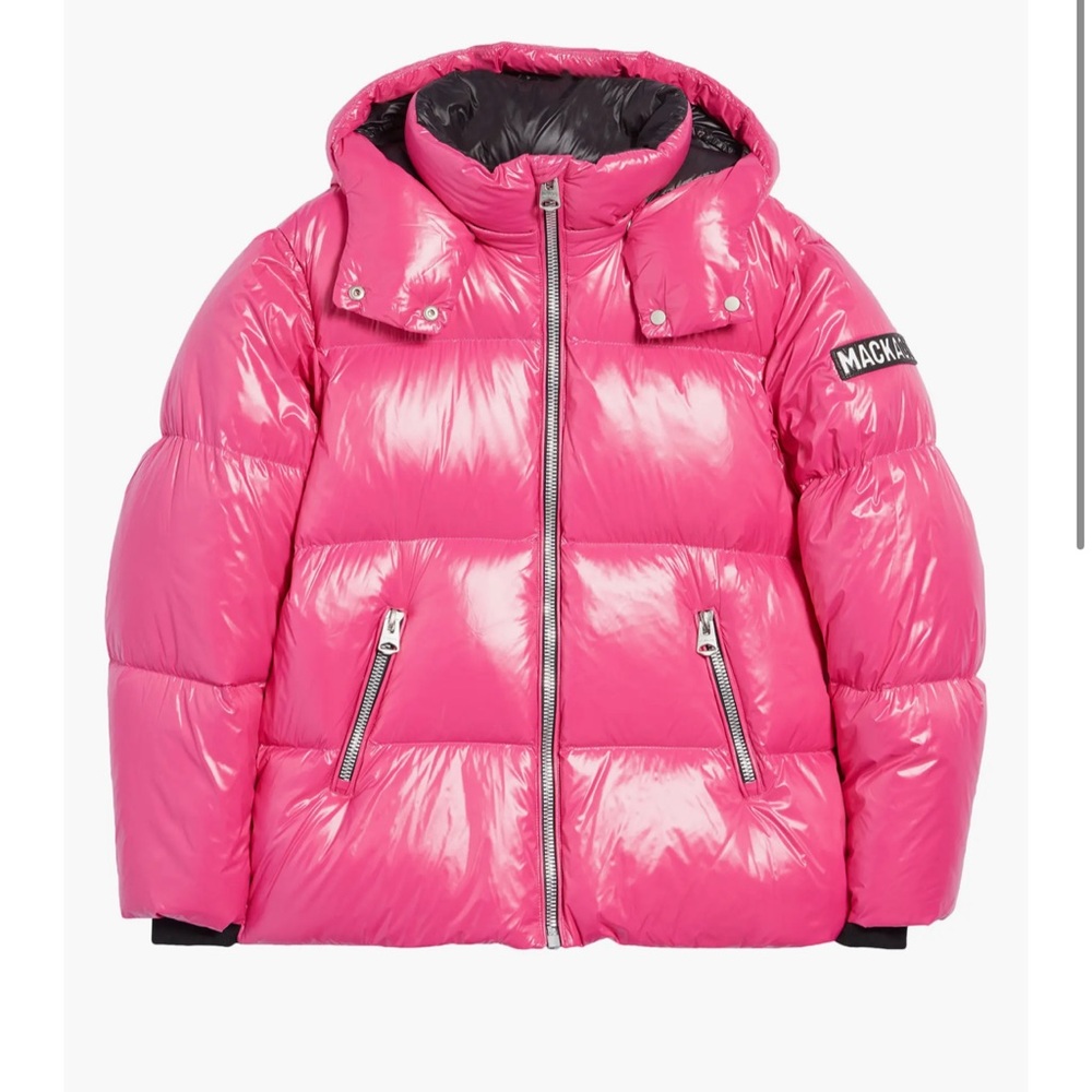 NWT Mackage Girls Jesse Lustrous Light Down Jacket in Lotus
